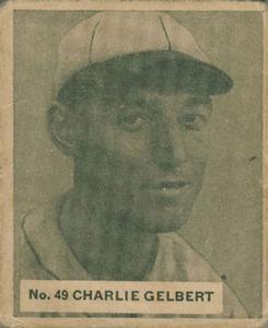 1936 World Wide Gum (V355) #49 Charlie Gelbert Front
