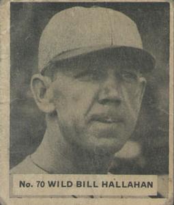 1936 World Wide Gum (V355) #70 Bill Hallahan Front