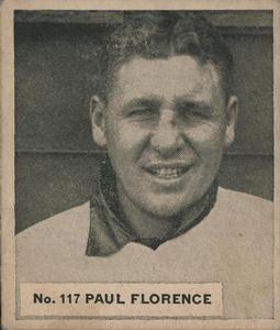 1936 World Wide Gum (V355) #117 Paul Florence Front