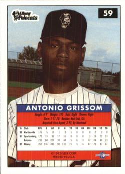1992-93 Fleer Excel #59 Antonio Grissom Back