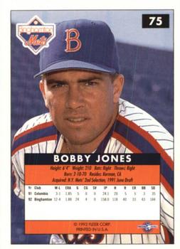1992-93 Fleer Excel #75 Bobby Jones Back