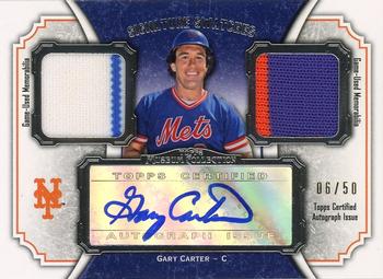 2012 Topps Museum Collection - Signature Swatches Dual Relic Autographs #SSADR-GC Gary Carter Front