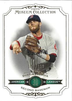 2012 Topps Museum Collection - Green #51 Dustin Pedroia Front