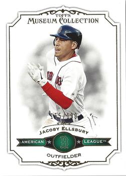 2012 Topps Museum Collection - Green #96 Jacoby Ellsbury Front