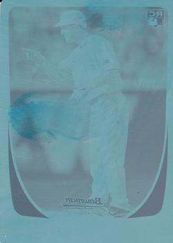 2011 Bowman Draft Picks & Prospects - Chrome Printing Plates Cyan #35 Todd Frazier Front