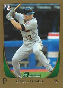 2011 Bowman Draft Picks & Prospects - Gold #28 Chase d'Arnaud Front