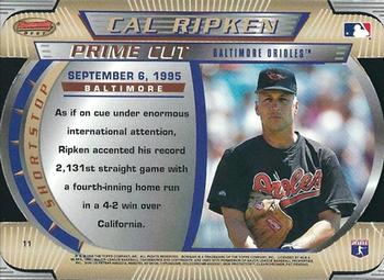 1996 Bowman's Best - Best Cuts #11 Cal Ripken Back