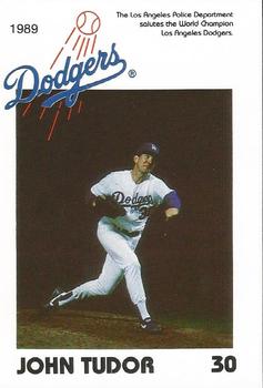 1989 Los Angeles Dodgers Police #NNO John Tudor Front