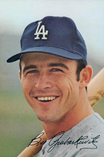 1971 Ticketron Los Angeles Dodgers #7 Billy Grabarkewitz Front