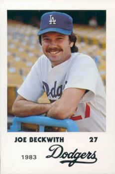1983 Los Angeles Dodgers Police #NNO Joe Beckwith Front