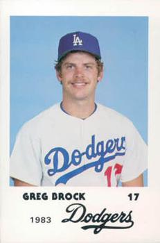 1983 Los Angeles Dodgers Police #NNO Greg Brock Front