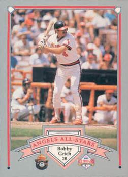 1989 California Angels Greats Smokey #11 Bobby Grich Front