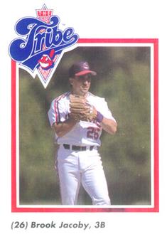 1989 Cleveland Indians The Tribe #14 Brook Jacoby Front