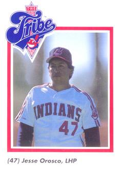 1989 Cleveland Indians The Tribe #22 Jesse Orosco Front