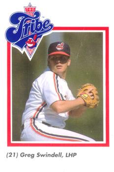 1989 Cleveland Indians The Tribe #26 Greg Swindell Front