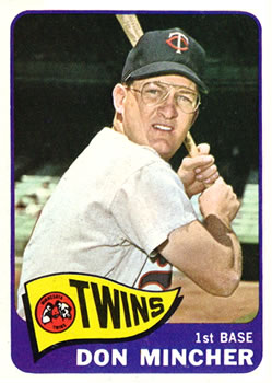 1965 Topps #108 Don Mincher Front