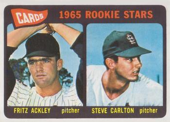 1965 Topps #477 Cards 1965 Rookie Stars (Fritz Ackley / Steve Carlton) Front