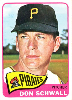 1965 Topps #362 Don Schwall Front