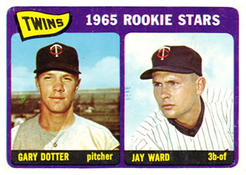 1965 Topps #421 Twins 1965 Rookie Stars (Gary Dotter / Jay Ward) Front