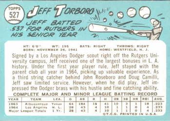 1965 Topps #527 Jeff Torborg Back