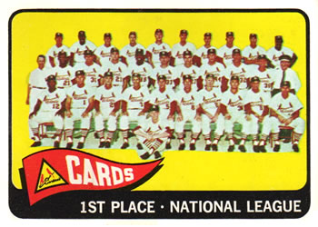 1965 Topps #57 St. Louis Cardinals Front