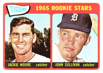1965 Topps #593 Tigers 1965 Rookie Stars (Jackie Moore / John Sullivan) Front