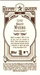 2012 Topps Gypsy Queen - Mini #126 Brett Myers  Back