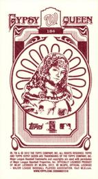 2012 Topps Gypsy Queen - Mini Gypsy Queen Back #184 Stephen Strasburg  Back
