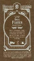 2012 Topps Gypsy Queen - Mini Sepia #25 Doug Fister  Back