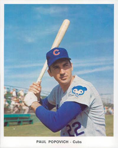 1972 Chicago Cubs Color Picture Pack #NNO Paul Popovich Front