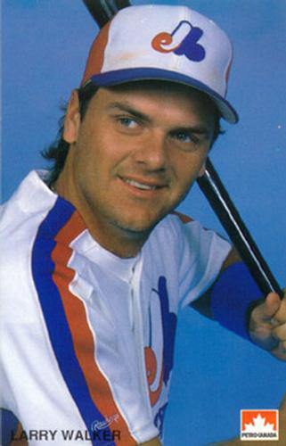 1991 Petro Canada Montreal Expos Postcards #NNO Larry Walker Front