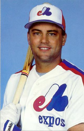 1989 Montreal Expos Postcards #27 Spike Owen Front