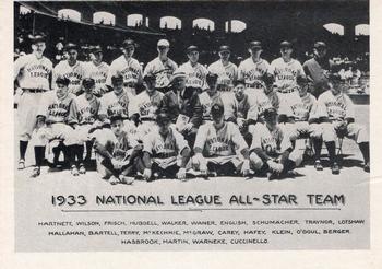 1977-84 Galasso Glossy Greats #225 National League Team Photo Front