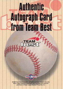 1998 Team Best - Autographs Signature Series #NNO Randi Mallard Back