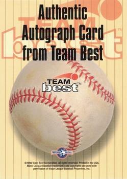 1998 Team Best - Autographs Signature Series #NNO Andy Thompson Back