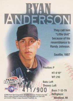 1998 Team Best - Number One Pick #NNO Ryan Anderson Back