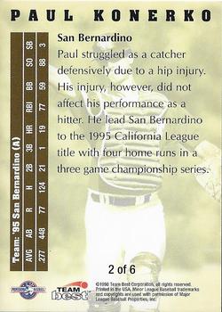 1998 Team Best - Paul Konerko #2 Paul Konerko Back