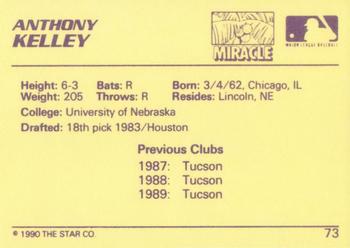 1990 Star #73 Anthony Kelley Back