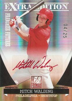 2011 Donruss Elite Extra Edition - Franchise Futures Signatures Red Ink #55 Mitch Walding Front