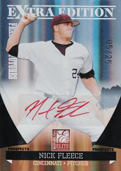 2011 Donruss Elite Extra Edition - Franchise Futures Signatures Red Ink #61 Nick Fleece Front