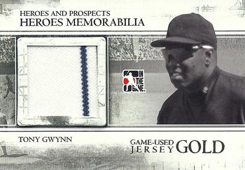 2011 In The Game Heroes & Prospects - Heroes Jerseys Gold #HM-07 Tony Gwynn Front
