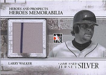 2011 In The Game Heroes & Prospects - Heroes Jerseys Silver #HM-04 Larry Walker Front