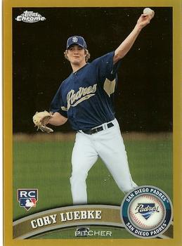 2011 Topps Chrome - Gold Refractors #209 Cory Luebke Front