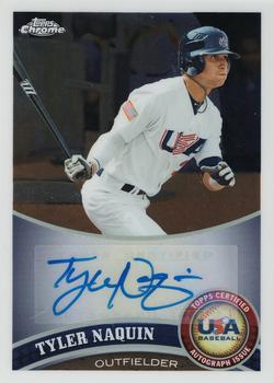 2011 Topps Chrome - USA Baseball Autographs #USABB17 Tyler Naquin Front