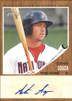 2011 Topps Heritage Minor League - Real One Autographs #RA-STS Steven Souza Front