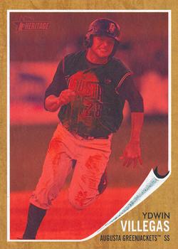 2011 Topps Heritage Minor League - Red Tint #146 Ydwin Villegas Front