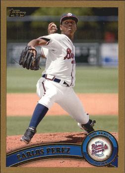 2011 Topps Pro Debut - Gold #241 Carlos Perez Front