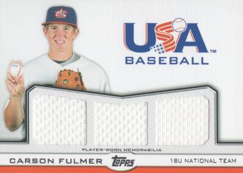 2011 Topps USA Baseball - Triple Jerseys #TR-CF Carson Fulmer Front