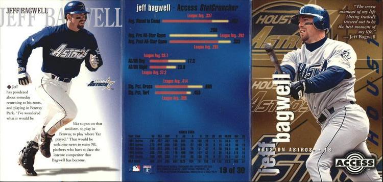 1996 Circa - Access #19 Jeff Bagwell Front