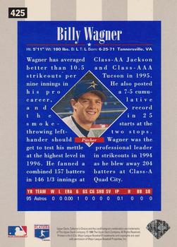 1996 Collector's Choice #425 Billy Wagner Back